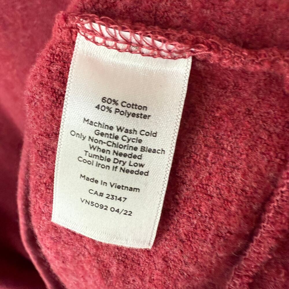 Talbots size 3X plus super soft red cowl neck collar sweatshirt - Picture 5 of 8
